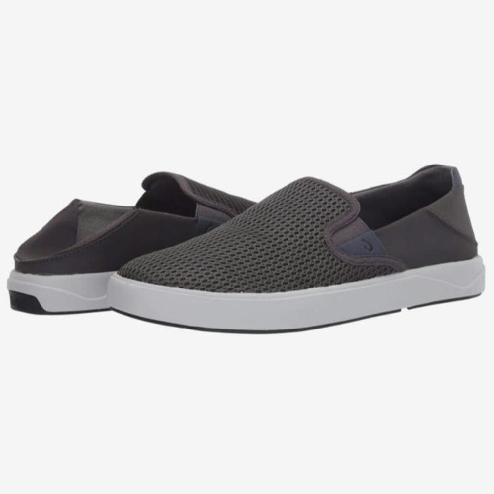 OLUKAI Lae'ahi Breathable Slip-on Pavement Gray Men's 8.5‎ Sneaker